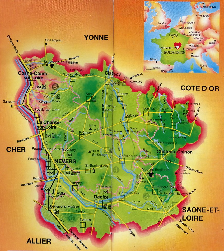 Plan de la Nièvre